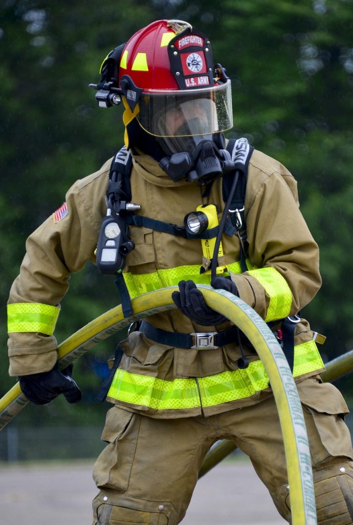 firefighter PPE sanitizing 3