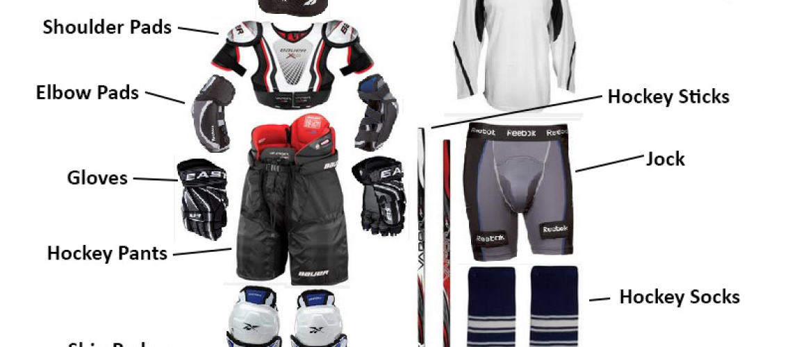 how to wear hockey gear - image